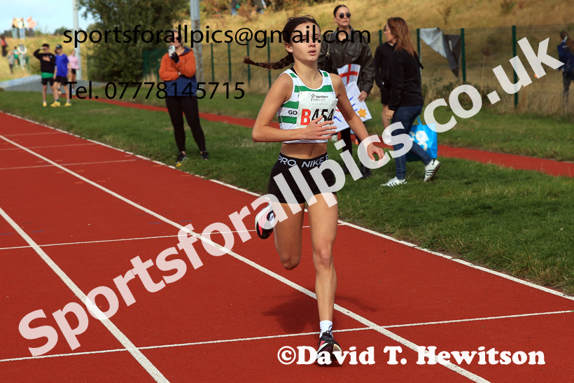 Girls Under-14s, 2026 Northern Mens 6 and Womens 4 Stage and Youngsters Relays, Silksworth, Sunderland. Photo: David T. Hewitson/Sports for All Pics